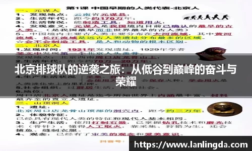 北京排球队的逆袭之旅：从低谷到巅峰的奋斗与荣耀